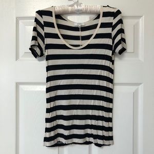 Aritzia Babaton Striped Fitted Tee